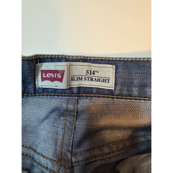 Levi’s 514 Boys Slim Straight Jeans 14 Slim 25x27 Classic Fit Denim - Picture 2 of 6